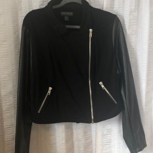 2 tone black jacket